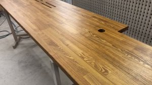 Подоконник столешница из массива Ясеня