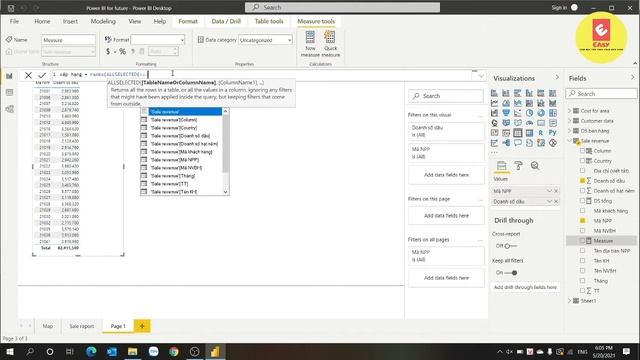 Dax - Tạo bảng xếp hạng trong Power BI (Tạo BXH trong report power BI)