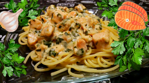 ПАСТА С ФОРЕЛЬЮ В СЛИВОЧНОМ СОУСЕ / Вкусный и быстрый рецепт итальянской кухни