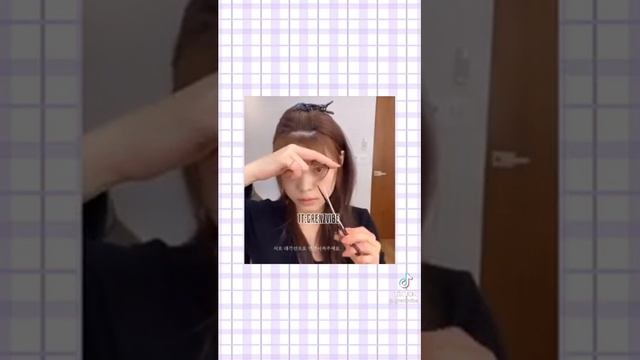 Как сделать красивую чёлку✨ смотреть онлайн