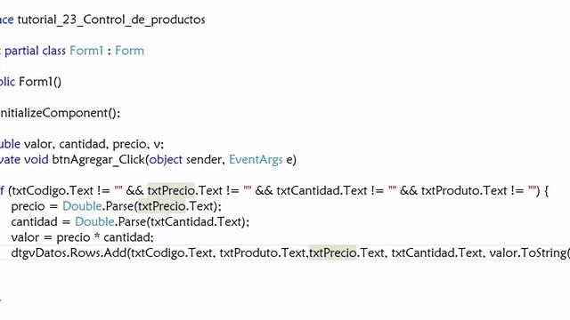 Visual Studio 2012 Control de producto con DataGridView #23 смотреть онлайн