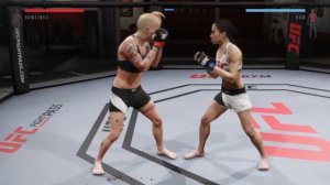 Rebecca Rawlins touching up Seo Hee Ham (UFC 2: Ryona Edition)