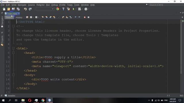 How to Create HTML CSS and JS in Netbeans