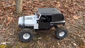 AXIAL CJ7 WITH INTERCEPTOR CHASSIS ROCK PIRATES RC 1st TRAIL RUN