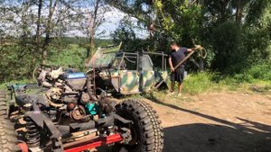 Уаз-469. Примерка Кузова На Раму Хантер