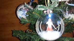 Новогодняя игрушка своими руками / Шары с фотографией