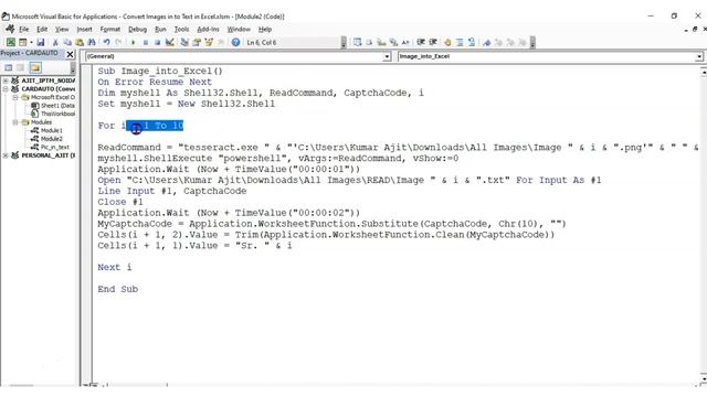 how to extract text from images using excel vba with Tesseract OCR - 99Excel.Com