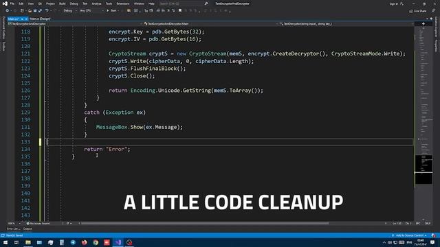 ENCRYPT and DECRYPT a STRING in C# - PART TWO смотреть онлайн
