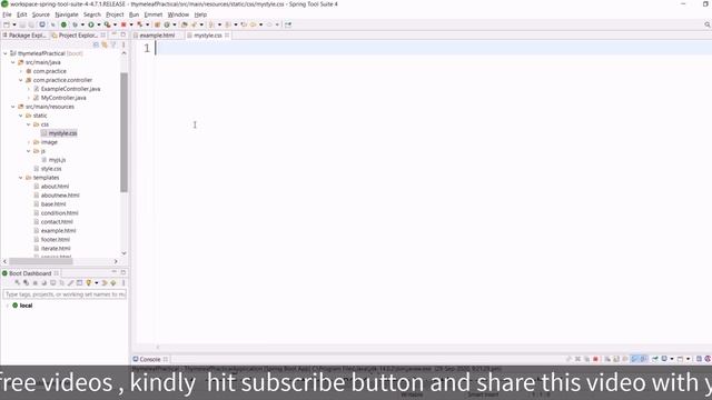 How to add CSS , Javascript and Image in Spring Boot Project Thymeleaf | Spring Boot Tutorial