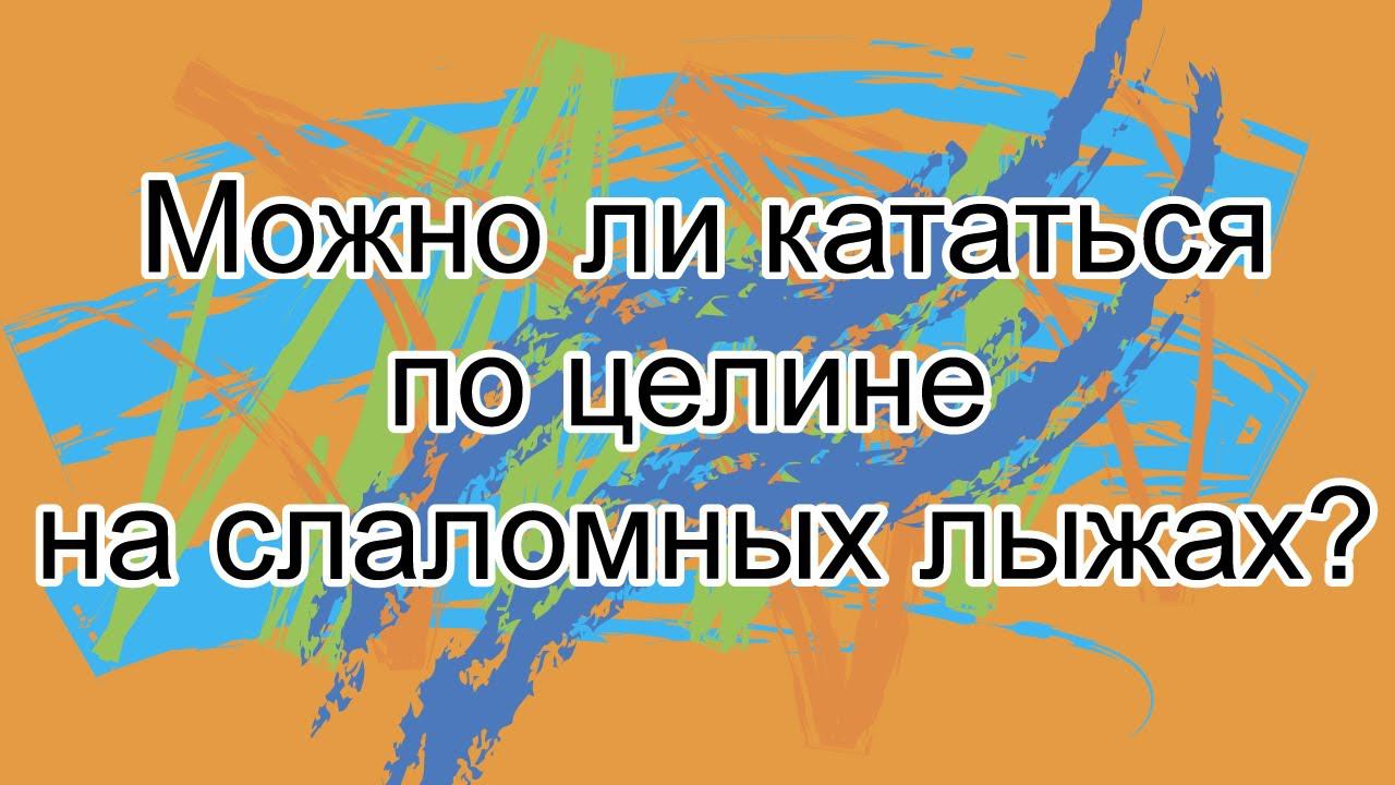 На форуме писали: Фрирайд на слаломках.