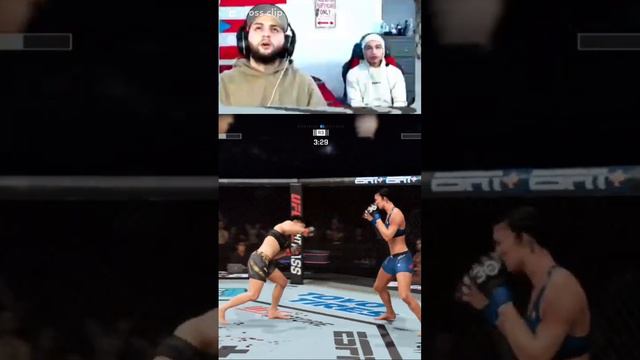 ZHANG WEILI SENDS TATIANA SUAREZ TO THE SHADOW REALM #ufcuniversemode #ufc #ufc5 #mma #gaming