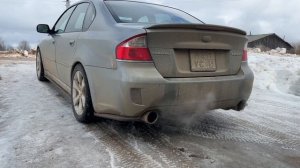 K2 GEAR SPEC-NEO DUAL center pipe + HKS ES Premium Subaru Legacy BLE EZ30