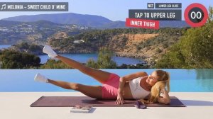 15 MIN THIGH WORKOUT - LOW IMPACT, only on the floor, no squats, knee friendly / Booty Band + Book