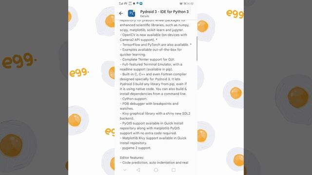 Learn python 3 Using Pydroid 3 : IDE for python 3 App