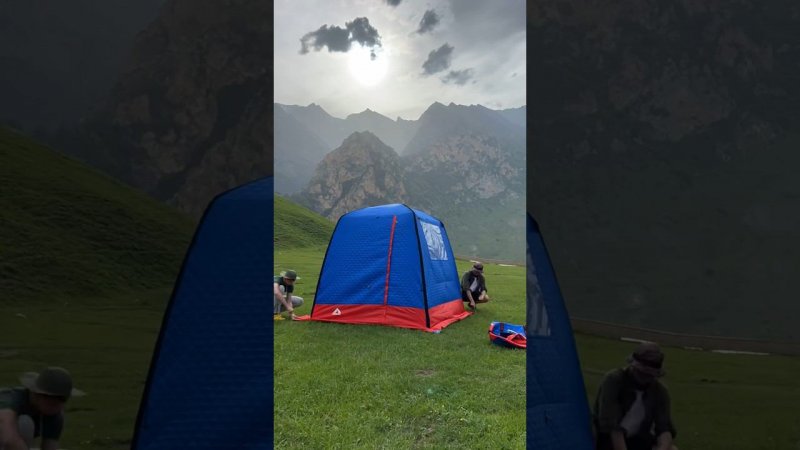 Быстросборная баня-палатка MORZH видео от наших покупателей! #morzh #intent #camping #shorts