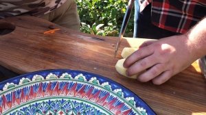 Рецепт картошки от Тихона в афганском казане.