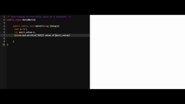 Find ASCII character using java смотреть онлайн