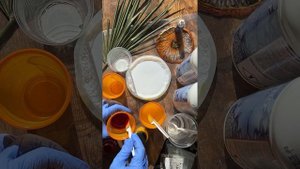 Заливка узора жидкой эпоксидной смолой