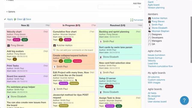 Redmine Agile Plugin – RedmineUP 2018 Demo смотреть онлайн