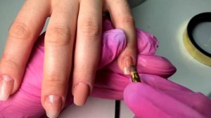 ПОЛИРОВКА КУТИКУЛЫ МАСЛОМ/ СКОЛ НА ВЕСЬ НОГОТЬ