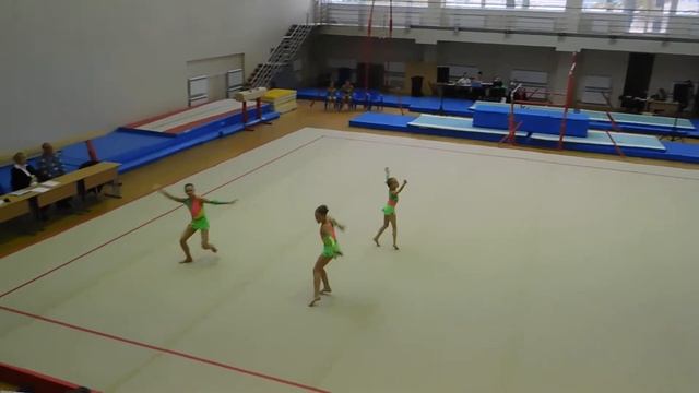 Кубок Петра 2017. Алёна,Дарина,Юля. 1 упражнение. (программа КМС) смотреть онлайн