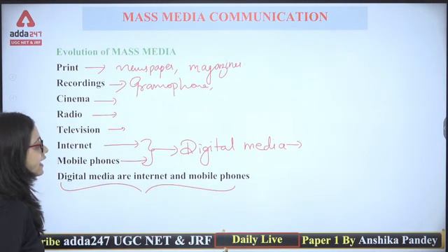 NTA UGC NET EXAM 2022 | Communication Paper 1 | Mass Media Communication смотреть онлайн