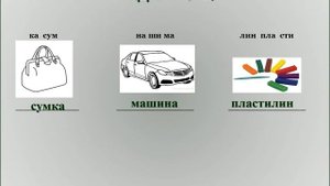 1 класс видеоурок 9 "Деление слов на слоги"