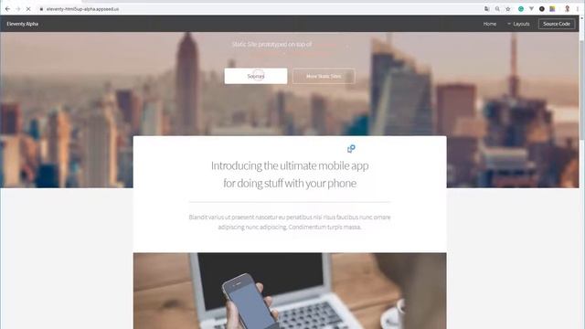 Eleventy Alpha - Built with Automation Tools | AppSeed App Generator смотреть онлайн