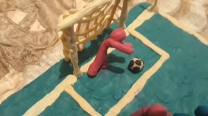 Футбол из пластилина