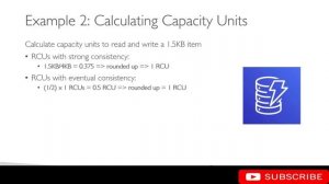 AWS Tutorial - AWS DynamoDB - Calculating Capacity Units