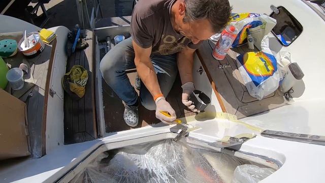 Восстановление гелькоата. Нанесение, шлифовка, полировка. смотреть онлайн