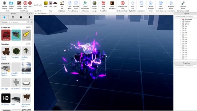 Roblox Studio - Gojo Hollow Purple смотреть онлайн