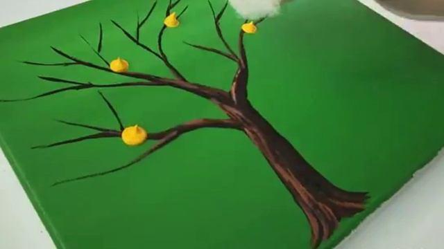 Хобби. Красивый рисунок акрилом. смотреть онлайн