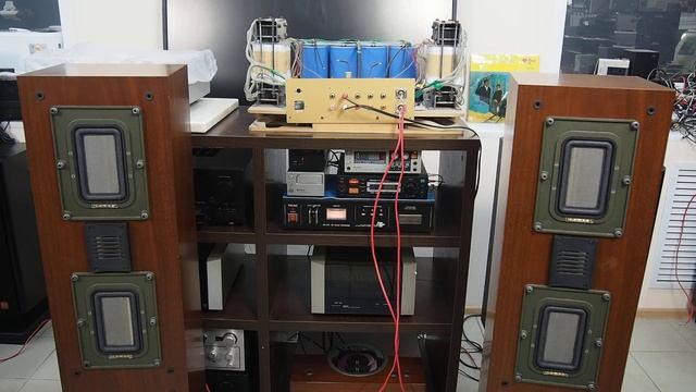 Двух ламповый стерео усилитель, 0,5 ватт выходная мощность! смотреть онлайн