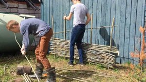 36 выпуск 2 сезона "Мастер-класс по изготовлению забора из лозы"