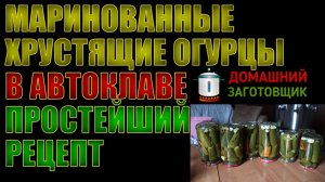 МАРИНОВАННЫЕ ХРУСТЯЩИЕ ОГУРЧИКИ В АВТОКЛАВЕ "ЗАГОТОВЩИК". ПРОСТЕЙШИЙ ПРОВЕРЕННЫЙ РЕЦЕПТ.