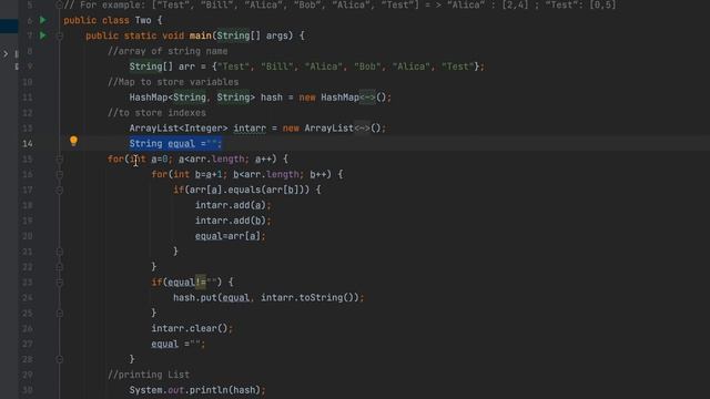 JAVA assignment || (ArrayList, Hashset) Given an array of String of name, return list of repeatin..