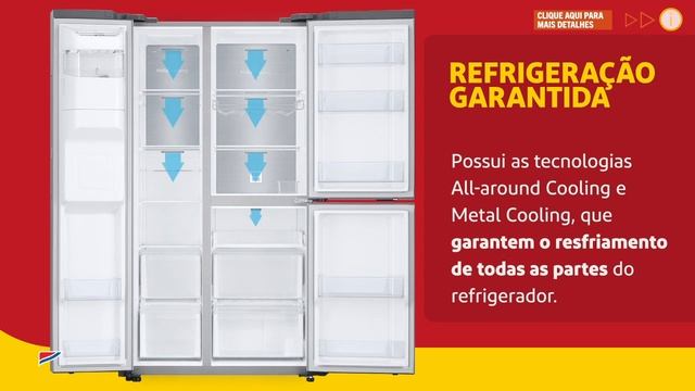 TEM NO EXTRA: REFRIGERADOR SAMSUNG RS65R 602L смотреть онлайн