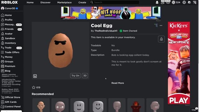 [FREE ITEM] How to get the COOL EGG DYNAMIC HEAD | Roblox смотреть онлайн