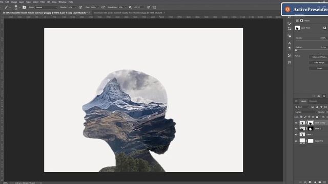 How to Create Double Exposure in Photoshop/Creative Double Exposure Effect Layer Mask- Clipping Mas смотреть онлайн