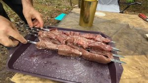 Сочная свиная печень по -грузински.