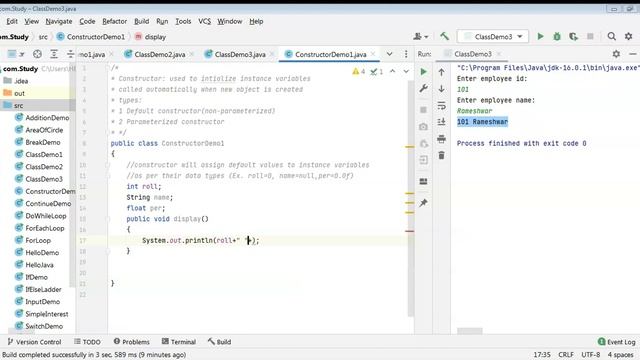 How to define Default Constructor in Java? (20) || #Java Programming