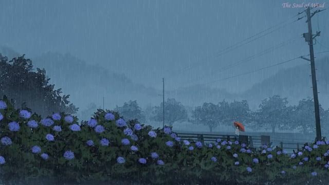 Расслабляющая музыка для сна + звуки дождя - музыка для медитации, спокойное фортепиано смотреть онлайн