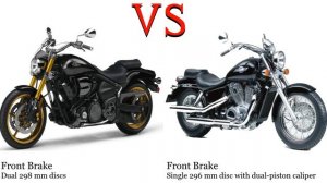 Yamaha XV 1700 Warrior vs Honda VT 1100 Test specification comparison