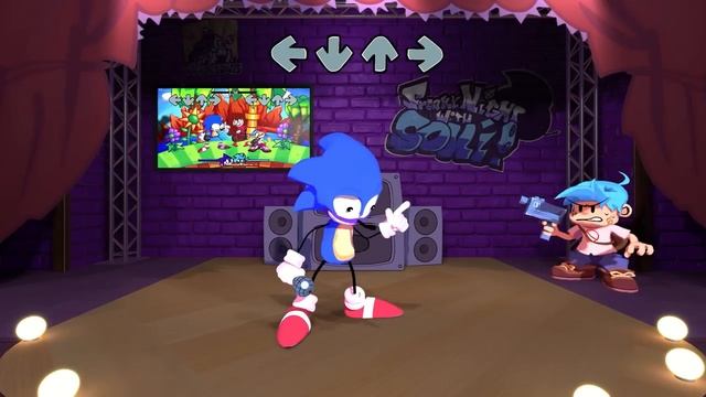 FNF Sonic Characters 3D Animation Test Vs Gameplay. смотреть онлайн