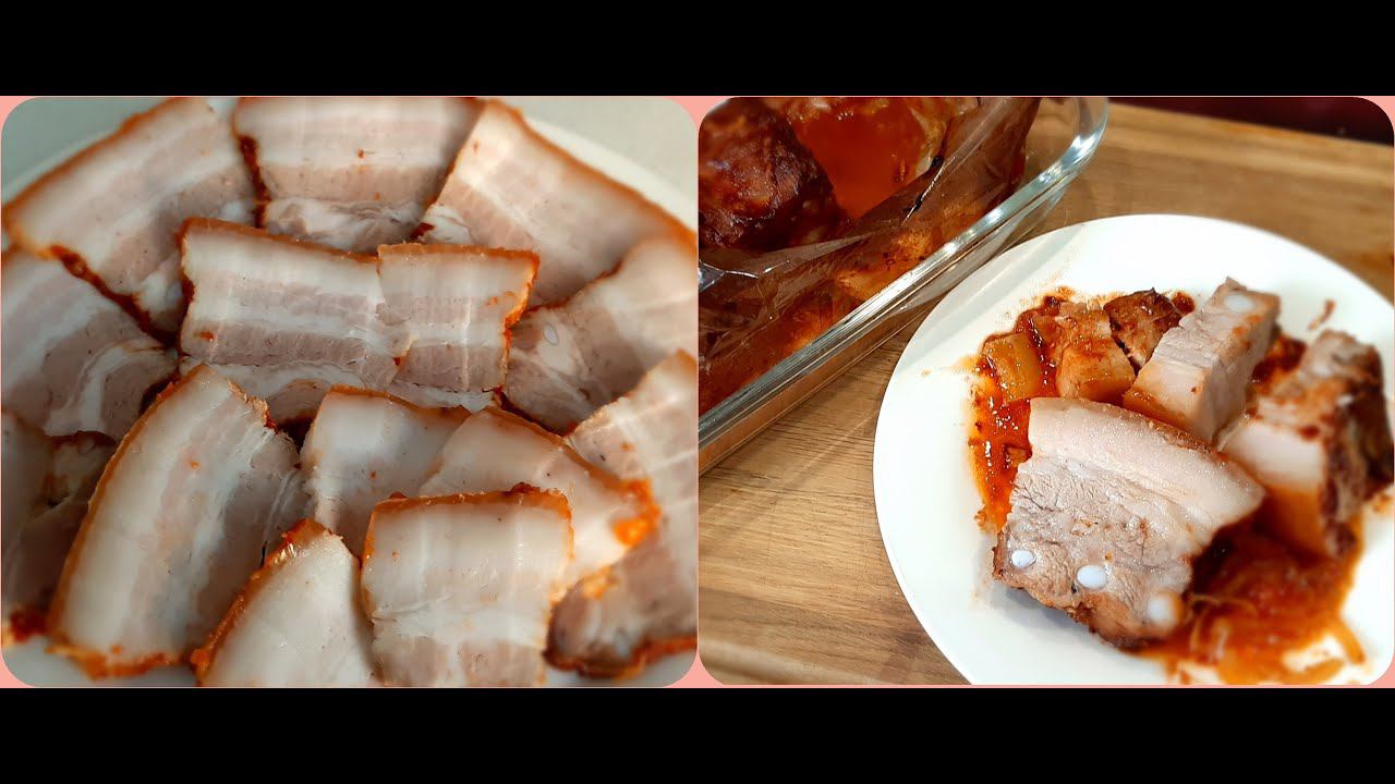 Грудинка в кисло-сладком соусе. Супер нежное мясное блюдо. Подробный рецепт.
