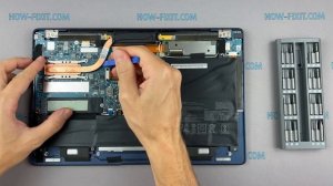 Asus ZenBook UX390U Disassembly, fan cleaning and thermal paste replacement