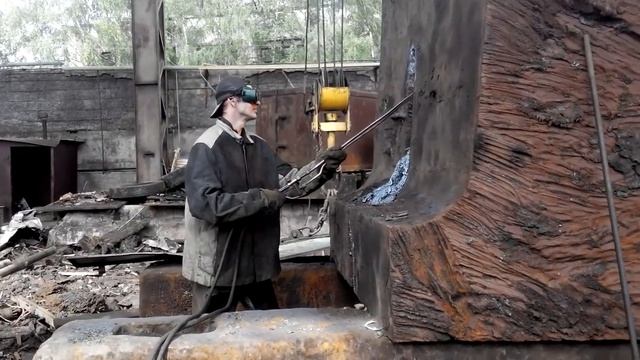 Резка очень толстого металла смотреть онлайн