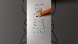 Как легко нарисовать ЗАЙЦА (КРОЛИКА) карандашом поэтапно