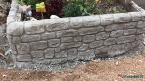 КЛУМБА ИЗ БЕТОНА И ЯЩИКА  - DIY